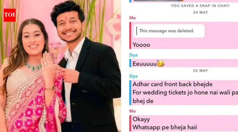 ‘लग्न जे कधीच होणार नाही’: सिया गोयलचा मित्राला ‘स्नॅपचॅट मेसेज’ व्हायरल झाला