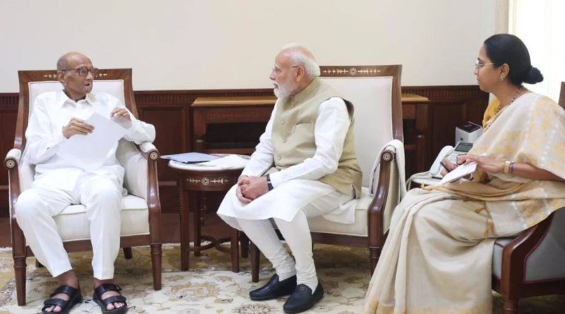 शरद पवार यांनी घेतली पंतप्रधान नरेंद्र मोदींची भेट, आंदोलकांच्या मागण्या कळवल्या: NCP (SP) | पुणे बातम्या शरद पवार यांनी घेतली पंतप्रधान नरेंद्र मोदींची भेट, आंदोलकांच्या मागण्या कळवल्या: NCP (SP) | पुणे बातम्या